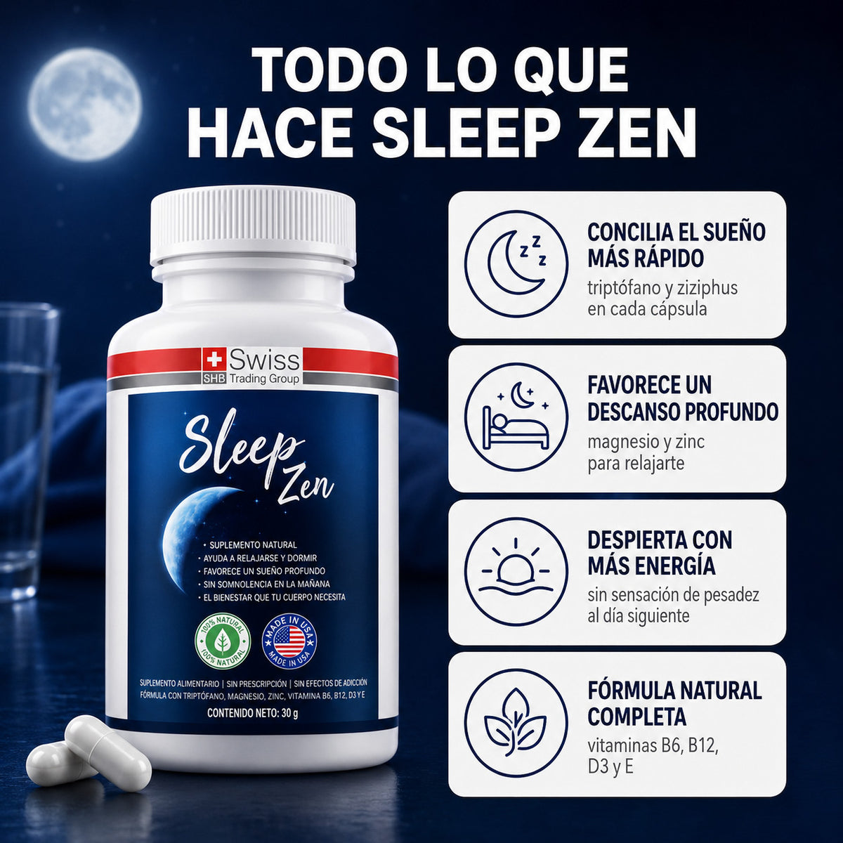 Noches tranquilas, sueño profundo y mañanas con energía